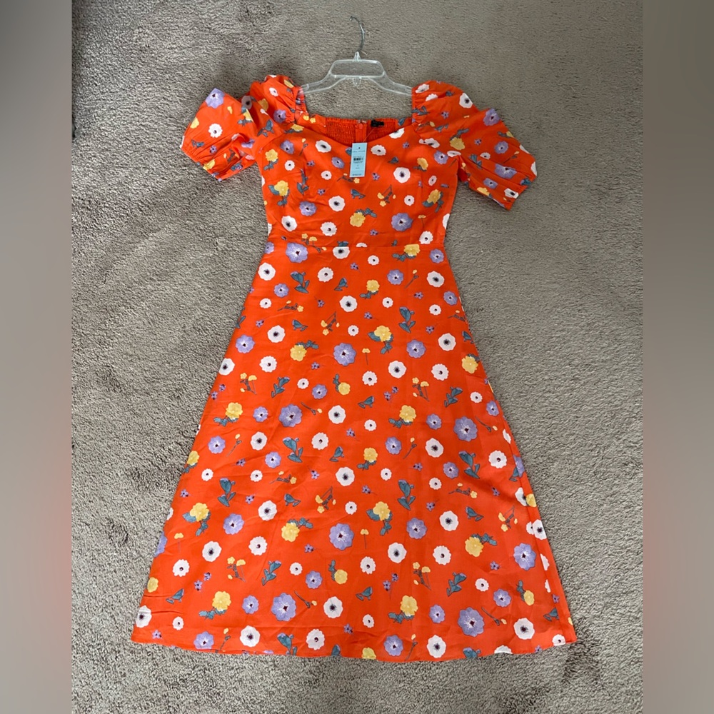 NWT Ann Taylor floral midi cotton dress